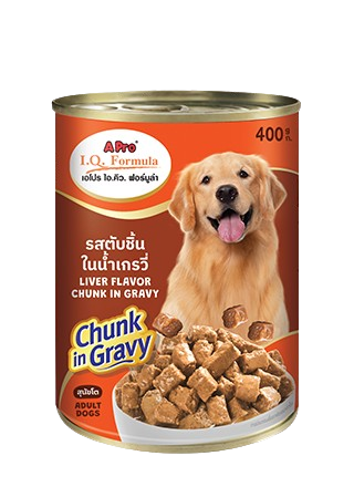 Smart Heart A Pro I.Q. Formula Liver Flavour Chunk In Gravy For Adult Dog Canned Food